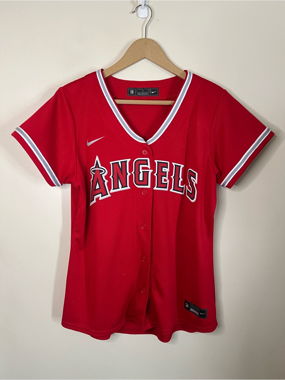 Nike Los Angeles Anaheim Angels Red Women’s Jersey Size S